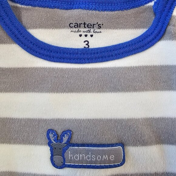 Carter's Baby Boy 2 piece Long Sleeve Bodysuit Set Size 3 Months - Picture 3 of 8